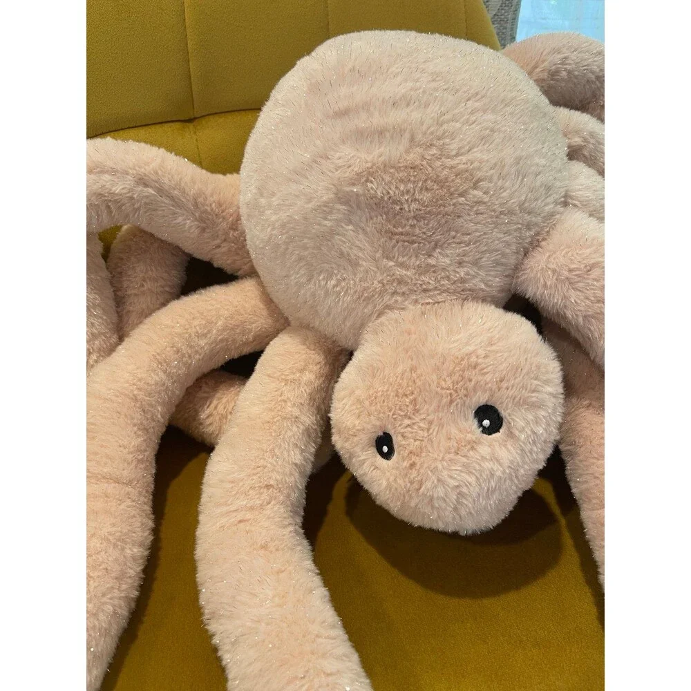 Summerween Jumbo Plush Spider Decorative Pillow